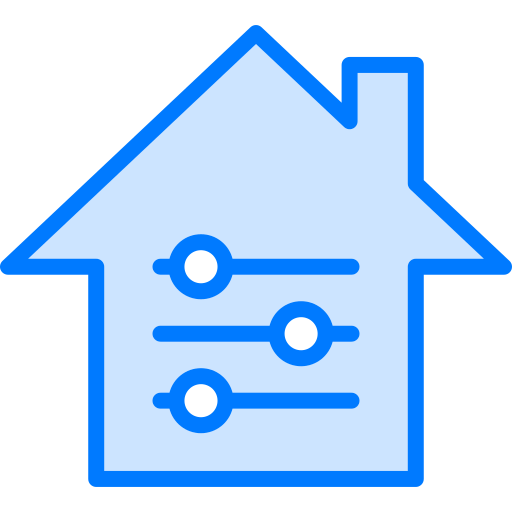casa intelligente Generic Blue icona
