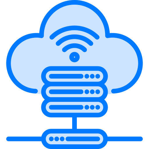 hosting-server Generic Blue icon