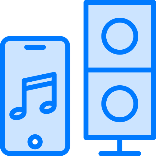 haut-parleur sonore Generic Blue Icône