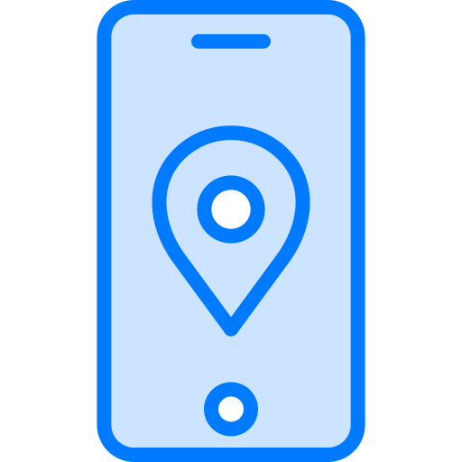 navigazione gps Generic Blue icona