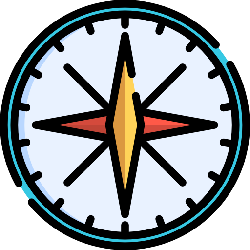 Cardinal points Special Lineal color icon