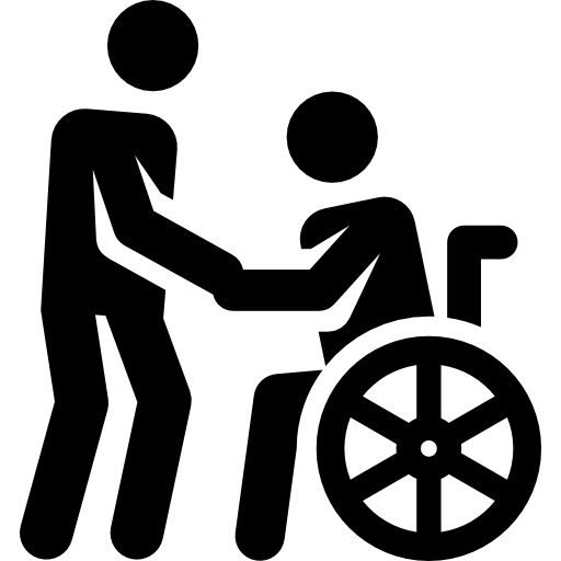 wózek inwalidzki Pictograms Fill ikona