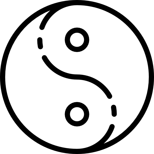 yin yang Special Lineal ikona