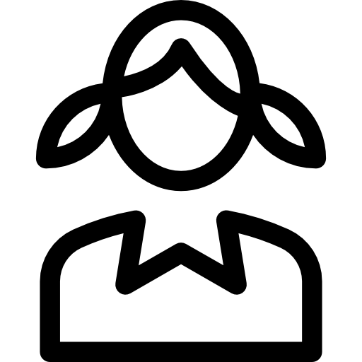 niña Prosymbols Lineal icono