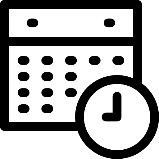 calendario Prosymbols Lineal icona
