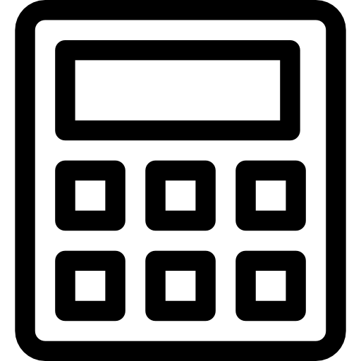 Calculator Prosymbols Lineal icon