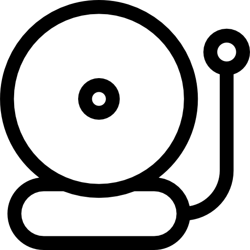 dzwonek alarmowy Prosymbols Lineal ikona