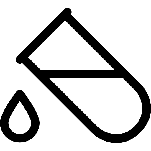 tubo de ensayo Prosymbols Lineal icono