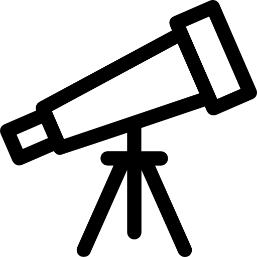telescopio Prosymbols Lineal icono