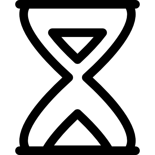 zandloper Prosymbols Lineal icoon