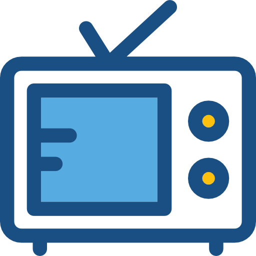 televisione Prosymbols Duotone icona