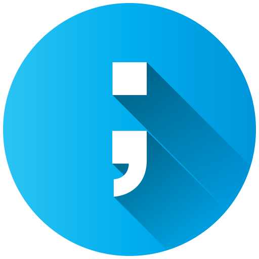 세미콜론 Generic Flat icon