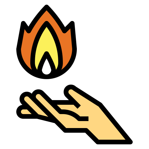 ogień Smalllikeart Lineal Color ikona