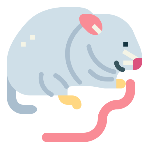 hamster Smalllikeart Flat icon