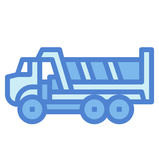 caminhão basculante Generic Blue Ícone