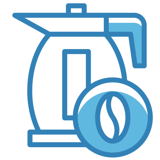 Coffee maker Generic Blue icon