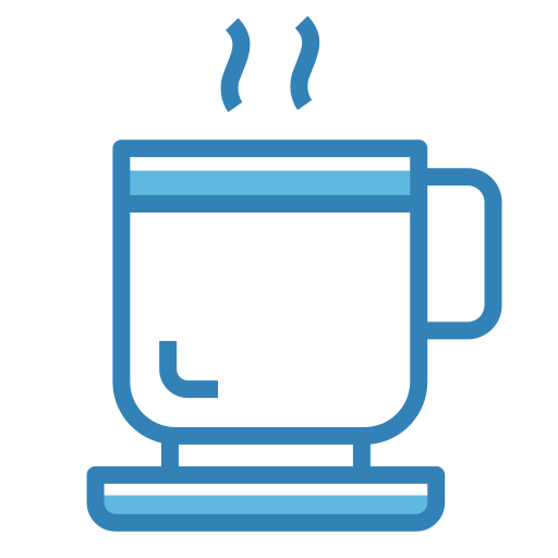 뜨거운 커피 Generic Blue icon