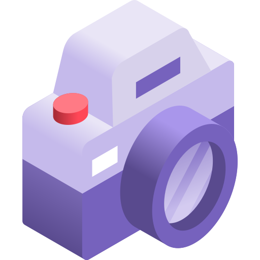 aparat fotograficzny Gradient Isometric Gradient ikona