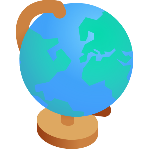 globus ziemia Gradient Isometric Gradient ikona