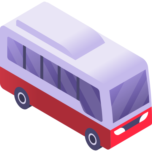 autobus Gradient Isometric Gradient ikona