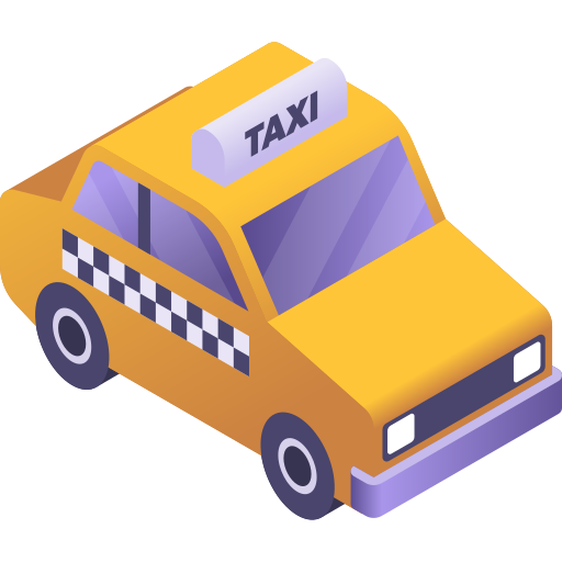 taxi Gradient Isometric Gradient icona