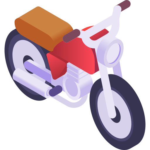 motocykl Gradient Isometric Gradient ikona