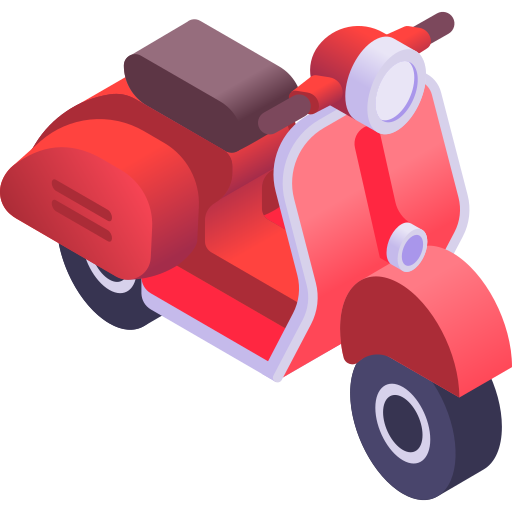 scooter Gradient Isometric Gradient icono