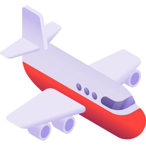 avión Gradient Isometric Gradient icono