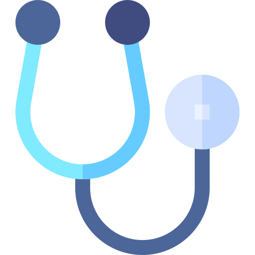 stethoskop Basic Straight Flat icon