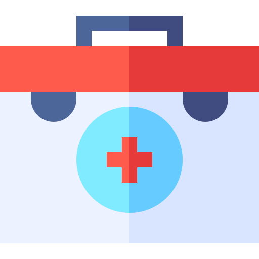 medische doos Basic Straight Flat icoon