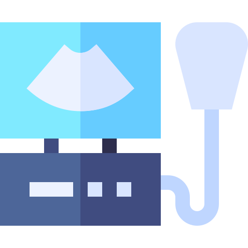 ultrassom Basic Straight Flat Ícone
