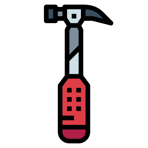 Hammer Smalllikeart Lineal Color icon