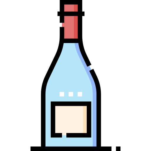 vinho Detailed Straight Lineal color Ícone