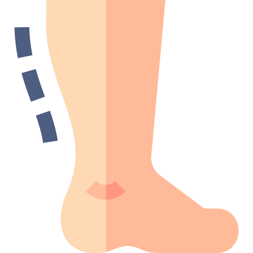 perna Basic Straight Flat Ícone