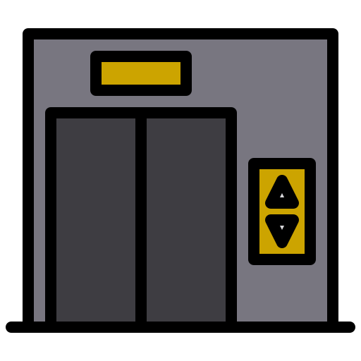 엘리베이터 xnimrodx Lineal Color icon