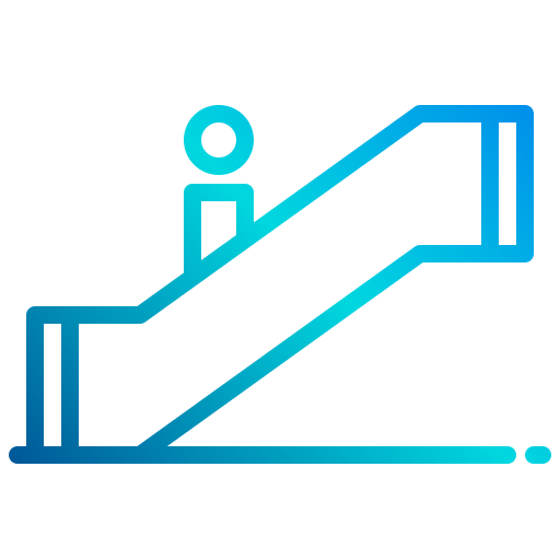 escalera mecánica xnimrodx Lineal Gradient icono