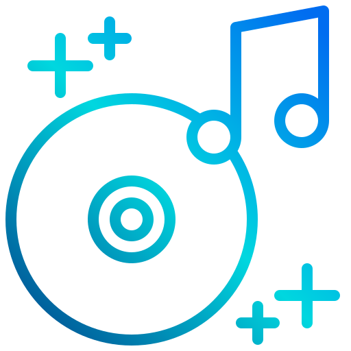 muziek xnimrodx Lineal Gradient icoon