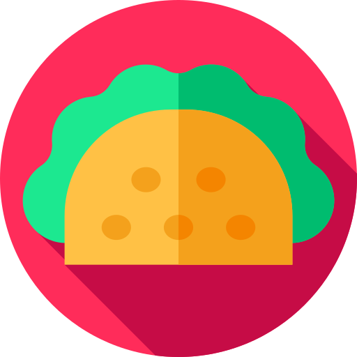 tacos Flat Circular Flat ikona