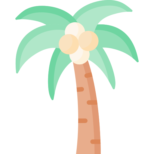 albero di cocco Special Flat icona
