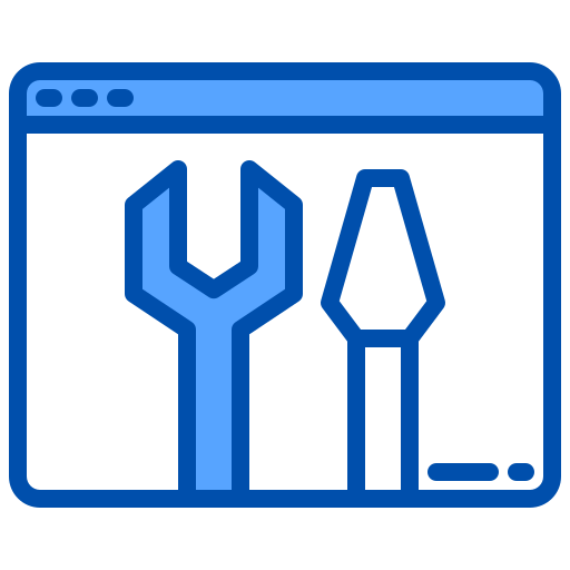 웹 개발 xnimrodx Blue icon