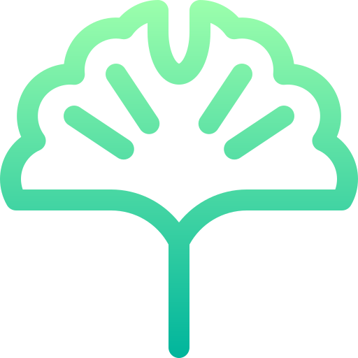 은행 나무 Basic Gradient Lineal color icon