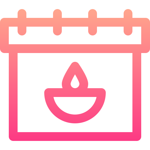 Diwali Basic Gradient Lineal color icon