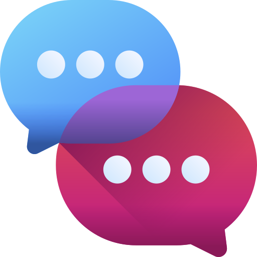 Speech bubble 3D Color icon