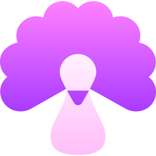 pavo real Basic Gradient Gradient icono