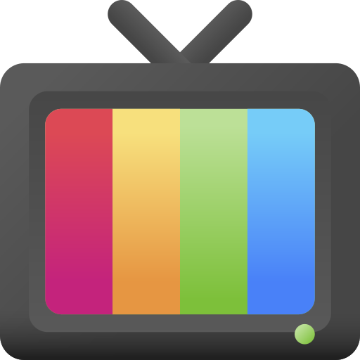 app de tv 3D Color Ícone