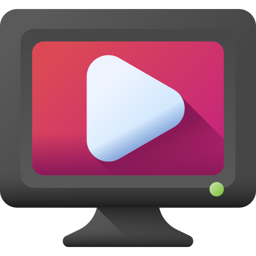 application de télévision en streaming 3D Color Icône
