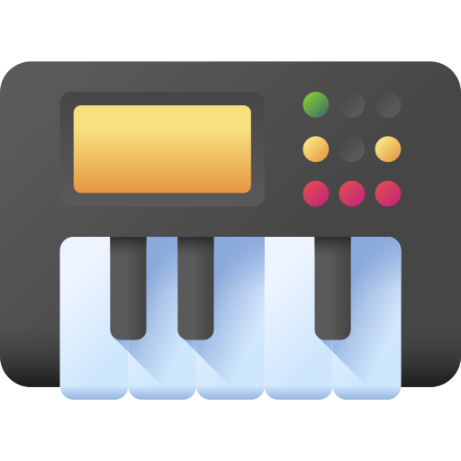 music maker app 3D Color icon