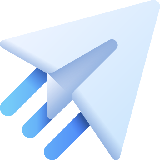 telegram 3D Color ikona