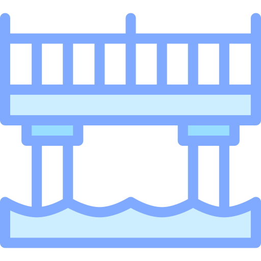 Bridge Detailed color Lineal color icon