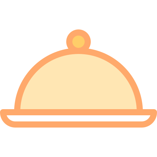 bandeja de comida Detailed color Lineal color icono